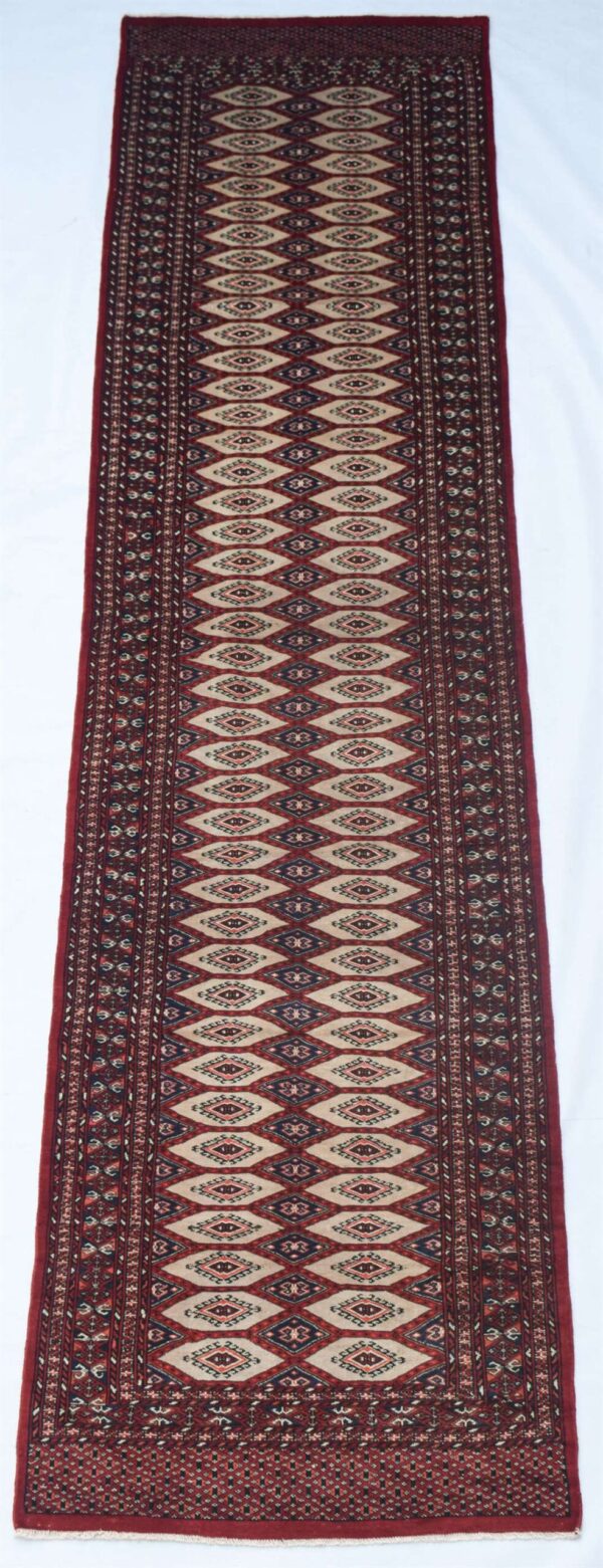 Vintage Runner Rug SBR003 - Geometric Design - 3x12.6 - Image 2