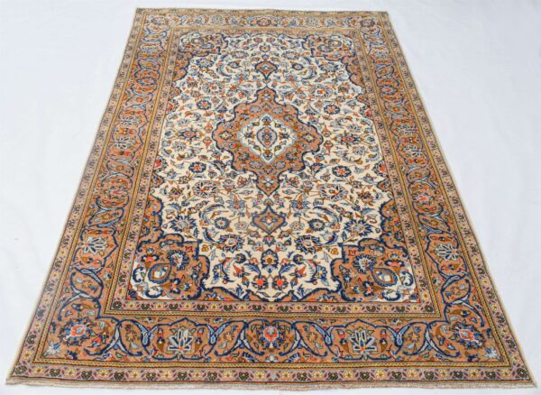 Vintage Persian Rug SBR008 - Central Medallion & Floral Design - 4.11x7.5 - Image 4
