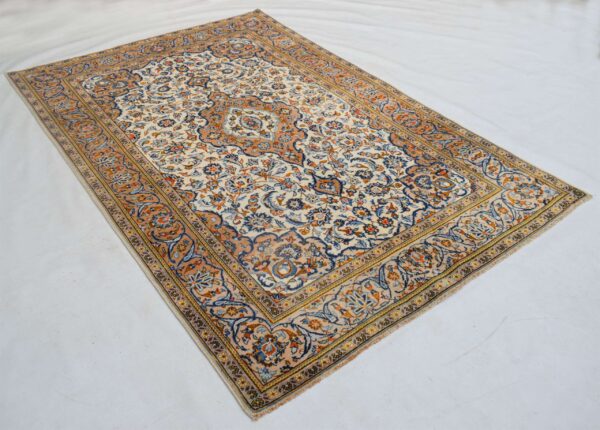Vintage Persian Rug SBR008 - Central Medallion & Floral Design - 4.11x7.5 - Image 6