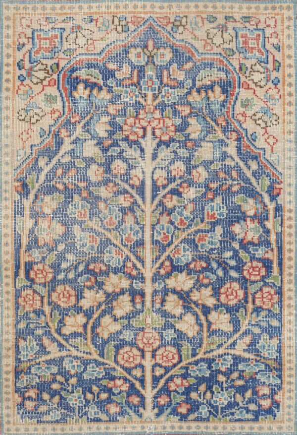 Vintage Kirman Rug SBR012 - Tree of Life Design - 1.11x2.9 - Image 5