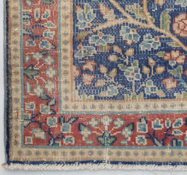 Vintage Kirman Rug SBR012 - Tree of Life Design - 1.11x2.9 - Image 7