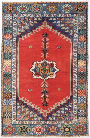 Vintage Anatolian Rug SBR005 - Medallion Design - 3.2x5.3
