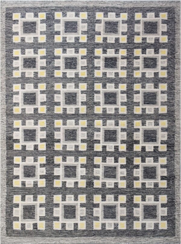 Modern Scandinavian Rug SBR014 - Geometric Squares - 8x9.10