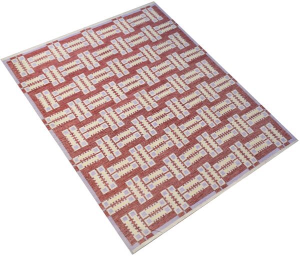 Modern Scandinavian Rug SBR018 - Interlocking Geometric Design - 9.5x11.10 - Image 3